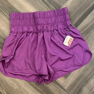 High waisted athletic shorts